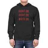 "Write On" Unisex Lightweight Hoodie